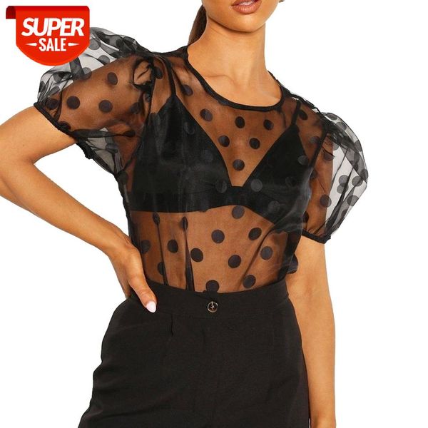 t-shirts women dots tulle mesh see through o-neck puff short sleeve summer tees ladies slim black party club pullover #ug3v, White
t-shirts women dots tulle mesh see through o-neck puff short sleeve summer tees ladies slim black party club pullover #ug3v, White