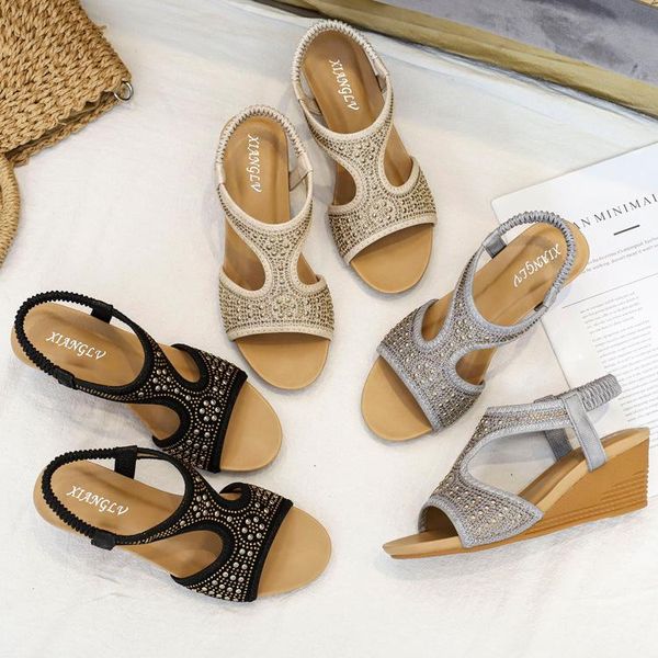 sandals women's wedge high heel summer 2021 fish mouth flat big size 35-42 bohemian, Black
sandals women's wedge high heel summer 2021 fish mouth flat big size 35-42 bohemian, Black