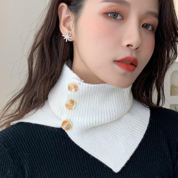 fashion wool knit windproof warm scarf winter thick elastic button soft false collar neck guard scarves women bib pullover o24, Blue;gray
fashion wool knit windproof warm scarf winter thick elastic button soft false collar neck guard scarves women bib pullover o24, Blue;gray