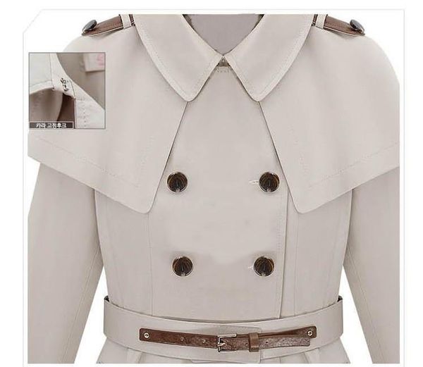 women's trench coats 2021 spring/autumn classic double breasted women trench, cape style ladies wind coat, Tan;black
women's trench coats 2021 spring/autumn classic double breasted women trench, cape style ladies wind coat, Tan;black