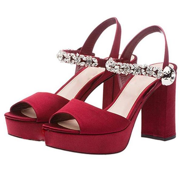 carole levy summer high heel sandal woman open toe crystal embellished thick heels platform shoes the bride wedding heels red, Black
carole levy summer high heel sandal woman open toe crystal embellished thick heels platform shoes the bride wedding heels red, Black