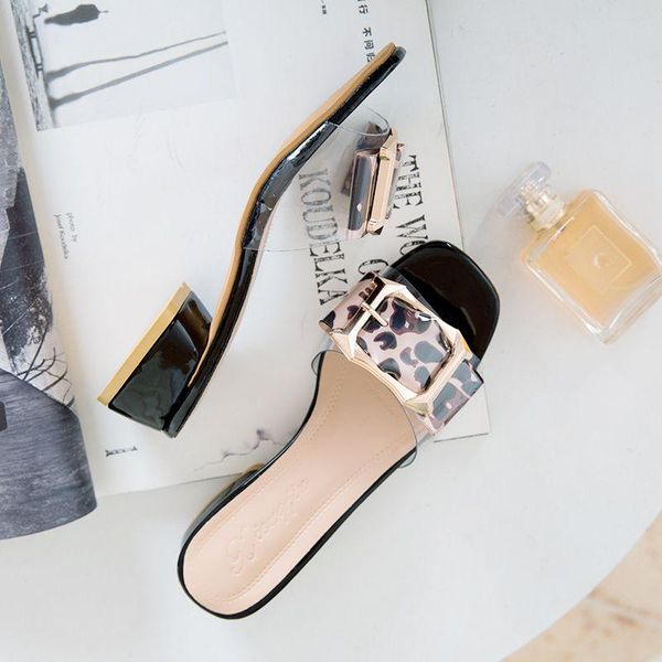 slippers women leopard transparent white thick platform beach summer slides square toe peep sandals classic dress party female, Black
slippers women leopard transparent white thick platform beach summer slides square toe peep sandals classic dress party female, Black