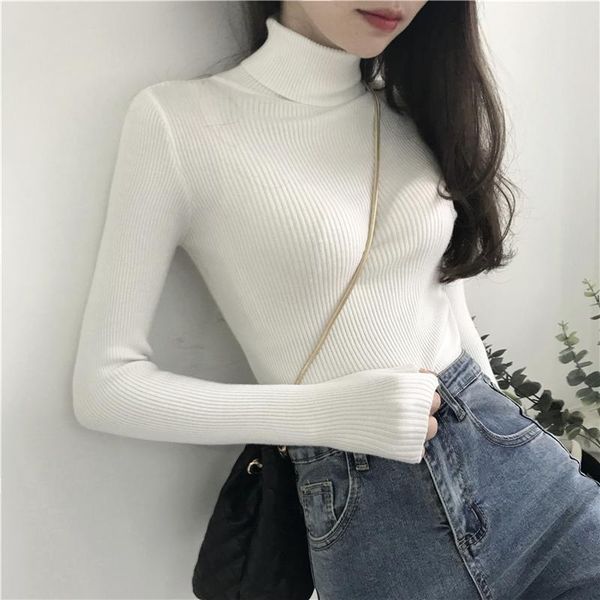 women's sweaters white turtleneck sweater autumn winter femme pull slim high elasticity soft women pullovers knitted ribbed colorful, White;black
women's sweaters white turtleneck sweater autumn winter femme pull slim high elasticity soft women pullovers knitted ribbed colorful, White;black