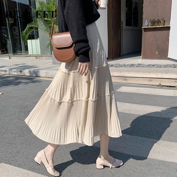 skirts realeft spring summer 2021 chiffon women long pleated korean style high waist a-line mid-calf cake for female, Black
skirts realeft spring summer 2021 chiffon women long pleated korean style high waist a-line mid-calf cake for female, Black