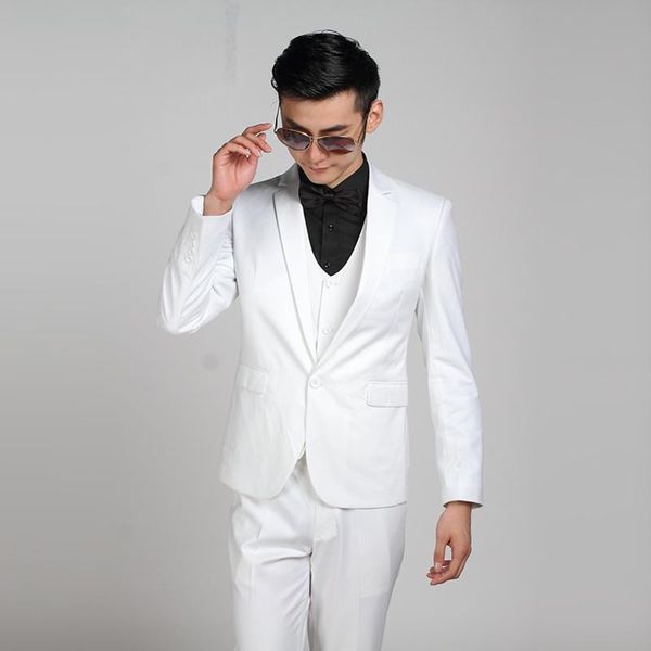 men's suits & blazers (jacket + pants+vest) fashion men business slim brand clothing wedding for latest coat pant design, White;black
men's suits & blazers (jacket + pants+vest) fashion men business slim brand clothing wedding for latest coat pant design, White;black