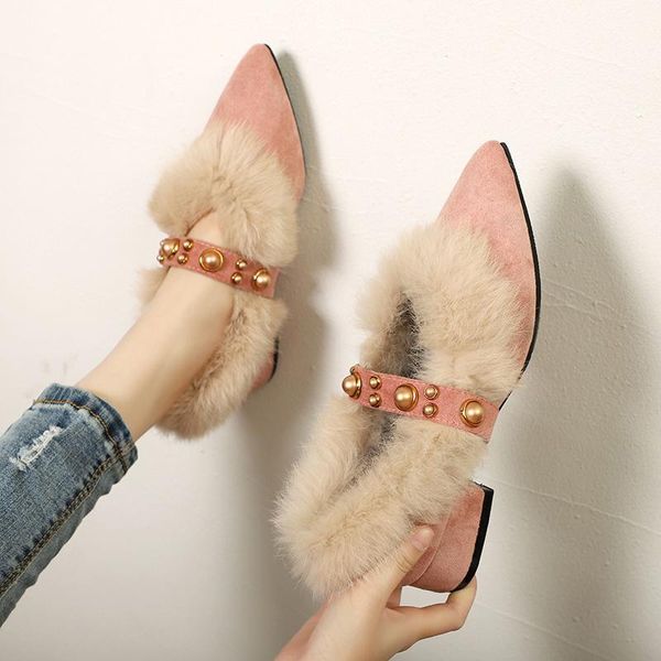 dress shoes warm plush comfortable ladies rivet pointed toe pumps women loafers slip on block med heels woman, Black
dress shoes warm plush comfortable ladies rivet pointed toe pumps women loafers slip on block med heels woman, Black