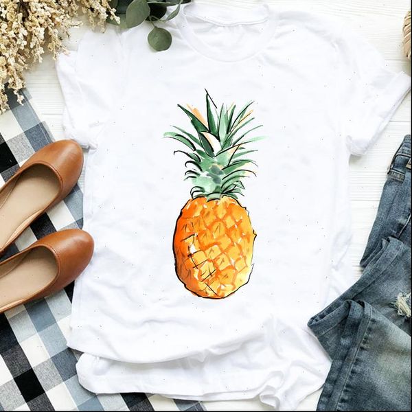 women lady womens t shirt fruit pineapple sweet beach cute fashion print tee clothes tshirt for female graphic, White
women lady womens t shirt fruit pineapple sweet beach cute fashion print tee clothes tshirt for female graphic, White