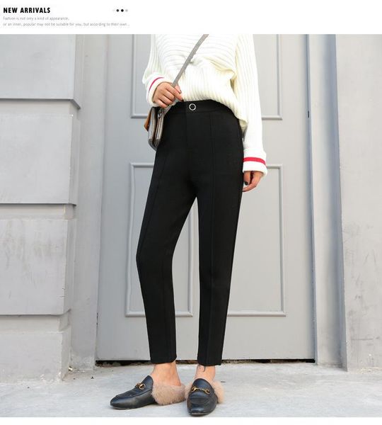 women's pants & capris 2021 autumn and winter thick woollen low-leg straight suit with nine casual female ku28, Black;white
women's pants & capris 2021 autumn and winter thick woollen low-leg straight suit with nine casual female ku28, Black;white