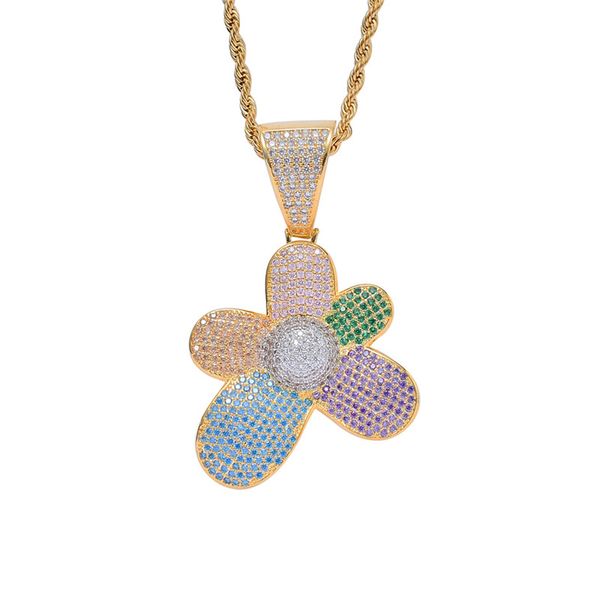 colors flower pendant necklace designer jewelry aaa zircon mens necklace with chain fashion hip hop jewelry, Silver
colors flower pendant necklace designer jewelry aaa zircon mens necklace with chain fashion hip hop jewelry, Silver