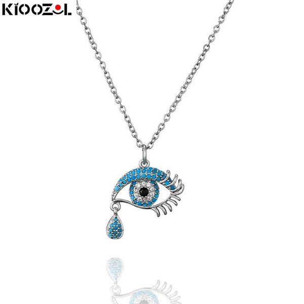 pendant necklaces kioozol fashion evil eye teardop necklace for women lady female trendy accessories 2021 072 ko1, Silver
pendant necklaces kioozol fashion evil eye teardop necklace for women lady female trendy accessories 2021 072 ko1, Silver