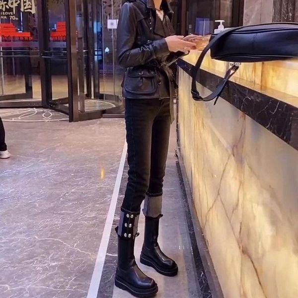 women's jeans woman pants straight-leg autumn winter stretch high waist, Blue
women's jeans woman pants straight-leg autumn winter stretch high waist, Blue