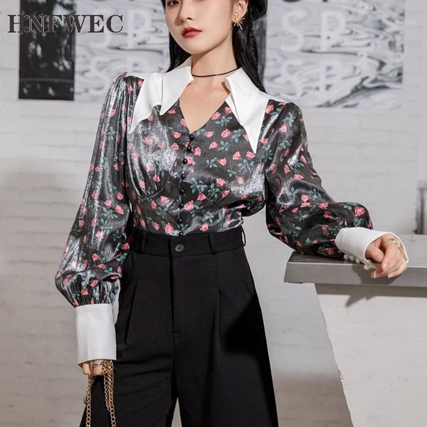 vintage puff sleeve ladies long blouse women rose floral print tunic satin korean fall 2021 fashion v578 women's blouses & shirts, White
vintage puff sleeve ladies long blouse women rose floral print tunic satin korean fall 2021 fashion v578 women's blouses & shirts, White