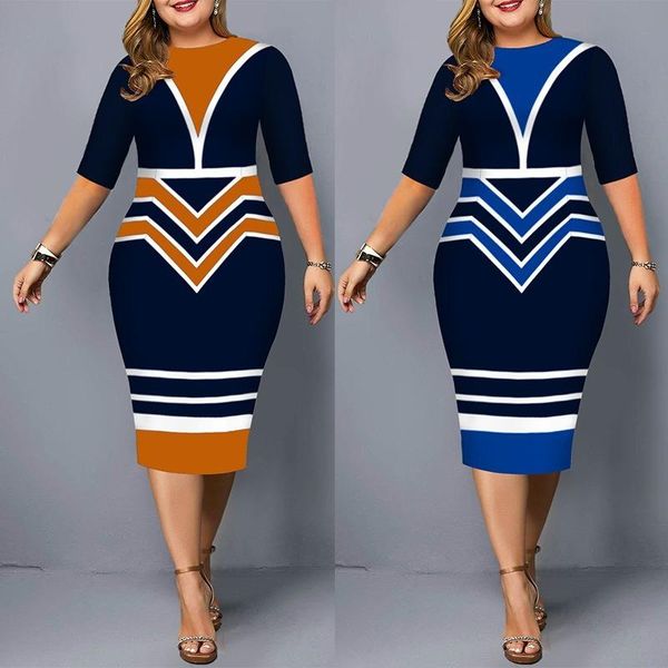 casual dresses plus size women elegant evening party dress 2021 autumn fashion geometric printed half sleeve office ladies 4xl, Black;gray
casual dresses plus size women elegant evening party dress 2021 autumn fashion geometric printed half sleeve office ladies 4xl, Black;gray