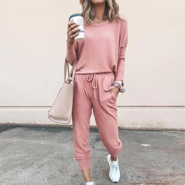 autumn fashion two piece set womens tracksuits solid color long sleeve loose o neck pullover sweatpants casual tracksuit sportwear, Gray
autumn fashion two piece set womens tracksuits solid color long sleeve loose o neck pullover sweatpants casual tracksuit sportwear, Gray