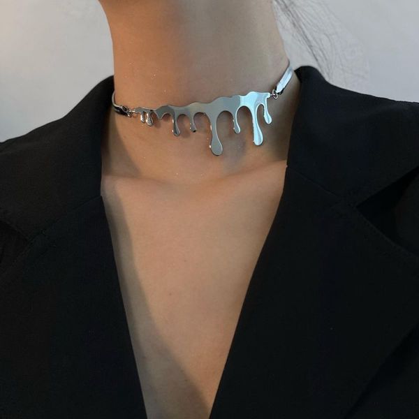 simple metal cool romantic water drop south korea personality fashion network red hip hop temperament necklace woman, Silver
simple metal cool romantic water drop south korea personality fashion network red hip hop temperament necklace woman, Silver