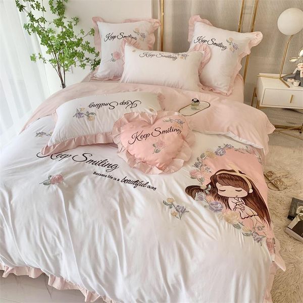 bedding sets cartoon princess girl flowers embroidery set 100% cotton duvet cover quilt bed comforter linen pillow
bedding sets cartoon princess girl flowers embroidery set 100% cotton duvet cover quilt bed comforter linen pillow