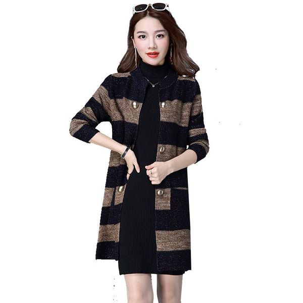 women's knits & tees 2021 spring female coat fashion striped cardigan large size women clothing all-match slim elegant lady knitting sw, White
women's knits & tees 2021 spring female coat fashion striped cardigan large size women clothing all-match slim elegant lady knitting sw, White