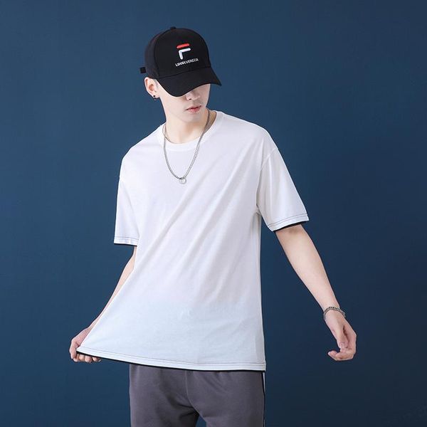 men's t-shirts short-sleeved t shirt male round collar half sleeve pure color loose fashion clothes cotton base, White;black
men's t-shirts short-sleeved t shirt male round collar half sleeve pure color loose fashion clothes cotton base, White;black