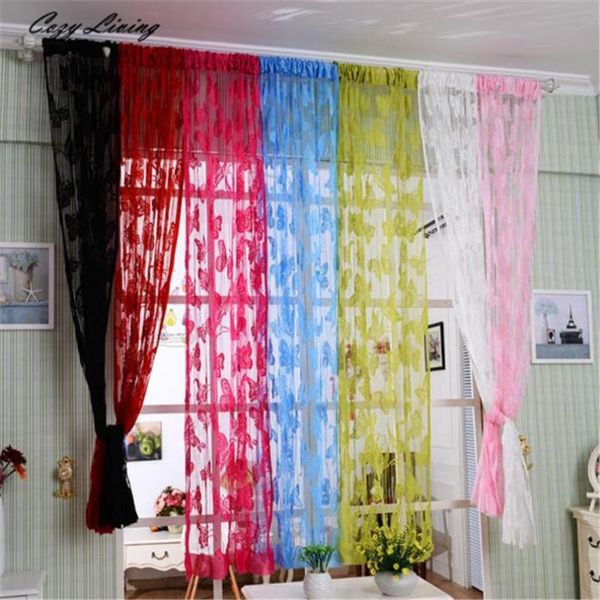 curtain & drapes 200x100cm butterfly print floral voile door window room hollow solid wholesale 30d6
curtain & drapes 200x100cm butterfly print floral voile door window room hollow solid wholesale 30d6