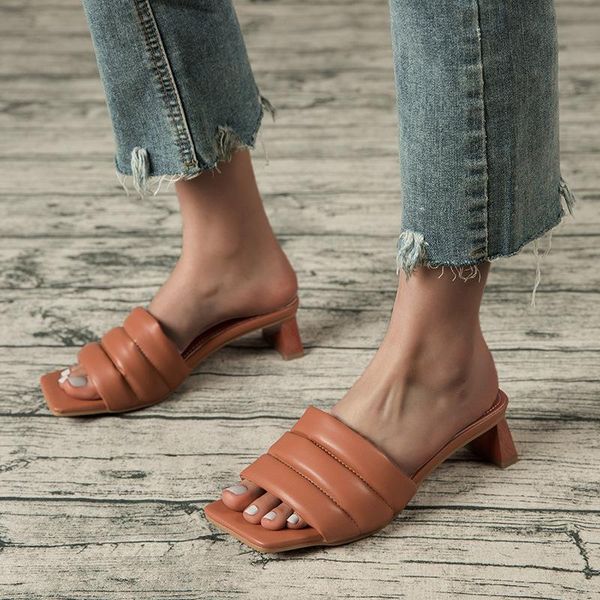 slippers female shoes big size ladies' luxury slides square heel women heels candy colors 2021 designer block high rubber rome f, Black
slippers female shoes big size ladies' luxury slides square heel women heels candy colors 2021 designer block high rubber rome f, Black