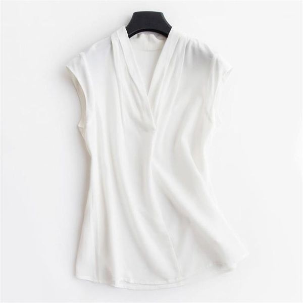 women's blouses woman summer silk blouse female thin shirts women hedging breathable lady oversized tees seda camisas women's &, White
women's blouses woman summer silk blouse female thin shirts women hedging breathable lady oversized tees seda camisas women's &, White