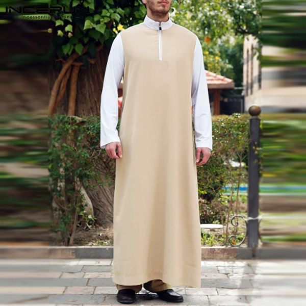 ethnic clothing incerun men muslim islamic kaftan arabic patchwork long sleeve zipper jubba thobe vintage robes dubai caftan clothes s-5xl, Red
ethnic clothing incerun men muslim islamic kaftan arabic patchwork long sleeve zipper jubba thobe vintage robes dubai caftan clothes s-5xl, Red
