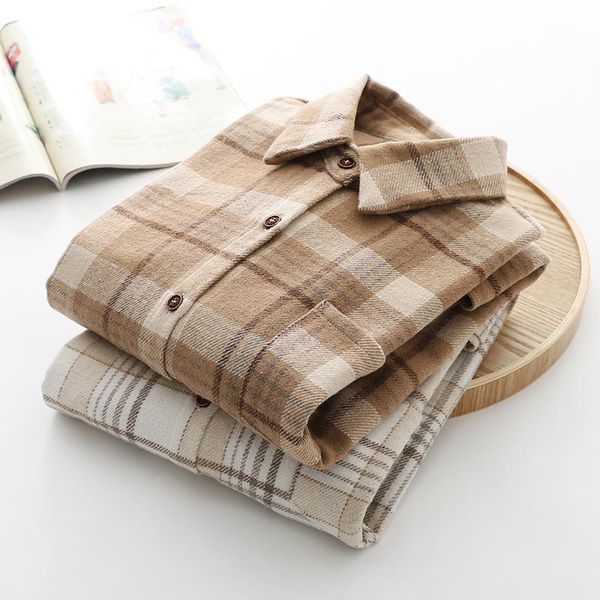 women's jackets 2021 women spring vintage woolen plaid full sleeve turn-down collar button up pockets shirts autumn casual basic outwea, Black;brown
women's jackets 2021 women spring vintage woolen plaid full sleeve turn-down collar button up pockets shirts autumn casual basic outwea, Black;brown