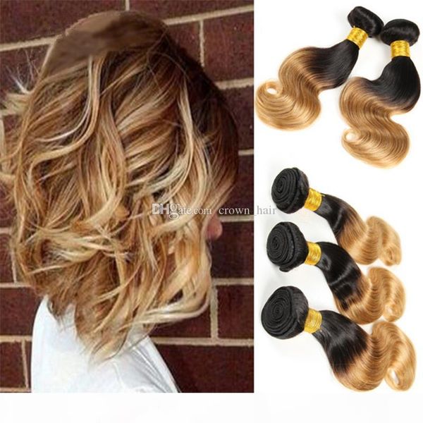 new arrival #1b 27 dark root hair extensions brazilian honey blonde hair weaves two tone body wave hair bundles 4pcs lot, Black
new arrival #1b 27 dark root hair extensions brazilian honey blonde hair weaves two tone body wave hair bundles 4pcs lot, Black