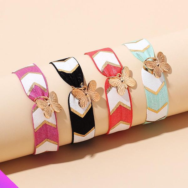 charm bracelets wholesale 5 butterfly bracelet fabric cloth fashion romantic sweet lady girl jewelry gift 2021 summer 4 colors, Golden;silver
charm bracelets wholesale 5 butterfly bracelet fabric cloth fashion romantic sweet lady girl jewelry gift 2021 summer 4 colors, Golden;silver