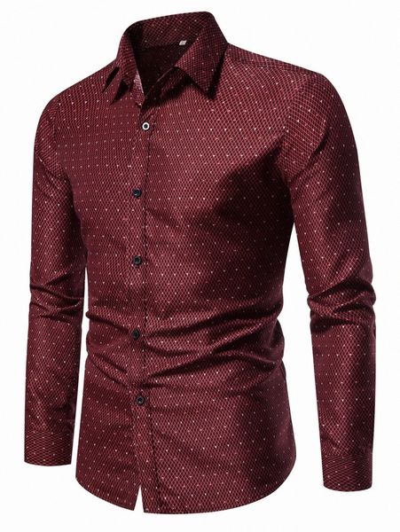 men argyle print shirt h81n#, White;black