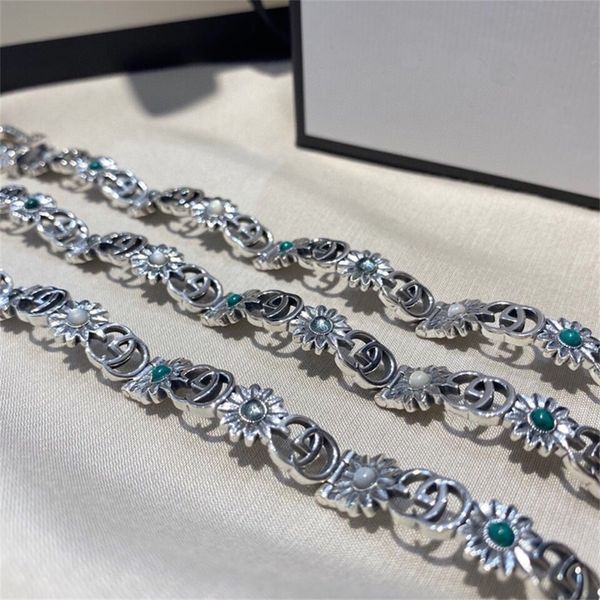 s925 sterling silver turquoise white fritillaria flower women's bracelet small daisy fashion personality bracelet exclusive design jewe, Golden;silver
s925 sterling silver turquoise white fritillaria flower women's bracelet small daisy fashion personality bracelet exclusive design jewe, Golden;silver