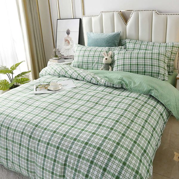 double four piece washing cotton bed sheet quilt cover single dormitory three set
double four piece washing cotton bed sheet quilt cover single dormitory three set