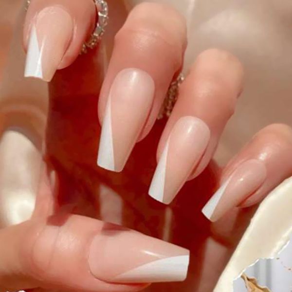 false nails white french hypotenuse coffin wearable ballerina artificial fake full cover press on nail tips decor 24pc, Red;gold
false nails white french hypotenuse coffin wearable ballerina artificial fake full cover press on nail tips decor 24pc, Red;gold