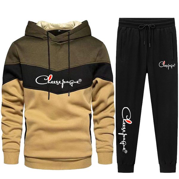 fashion patchwork men's tracksuit spring autumn male brand sweatshirts and sweatpants two piece suit jacket men clothing sportswear, Gray
fashion patchwork men's tracksuit spring autumn male brand sweatshirts and sweatpants two piece suit jacket men clothing sportswear, Gray