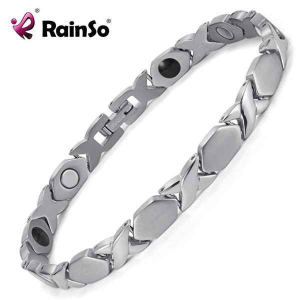 link, chain rainso magnetic health care 4 elements bio bracelets bangles for women elegant titanium link bracelet otb-1287s, Black
link, chain rainso magnetic health care 4 elements bio bracelets bangles for women elegant titanium link bracelet otb-1287s, Black