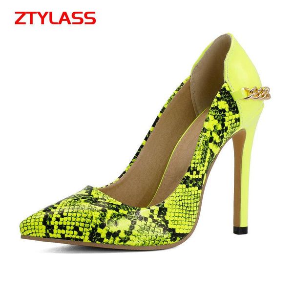 dress shoes women chain pumps fashion sanke print lazy thin high heels pointed toe autumn lady big size 33-45, Black
dress shoes women chain pumps fashion sanke print lazy thin high heels pointed toe autumn lady big size 33-45, Black