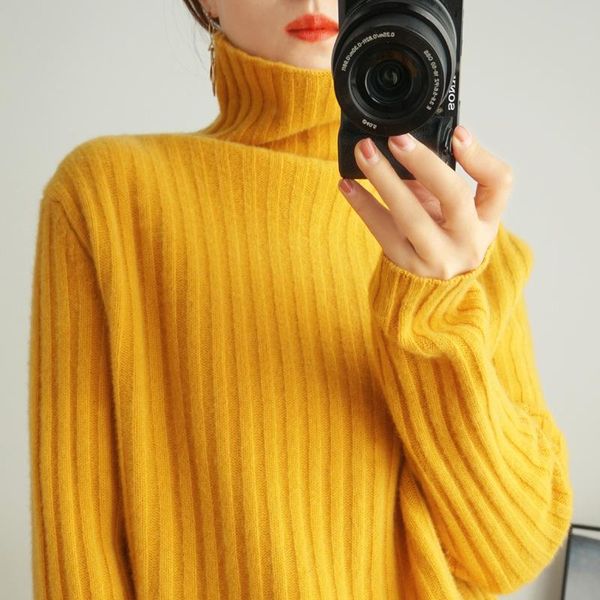 autumn and winter 2021 new high collar cashmere bottomed sweater women's loose pullover thickened sweater yellow foreign, White;black
autumn and winter 2021 new high collar cashmere bottomed sweater women's loose pullover thickened sweater yellow foreign, White;black