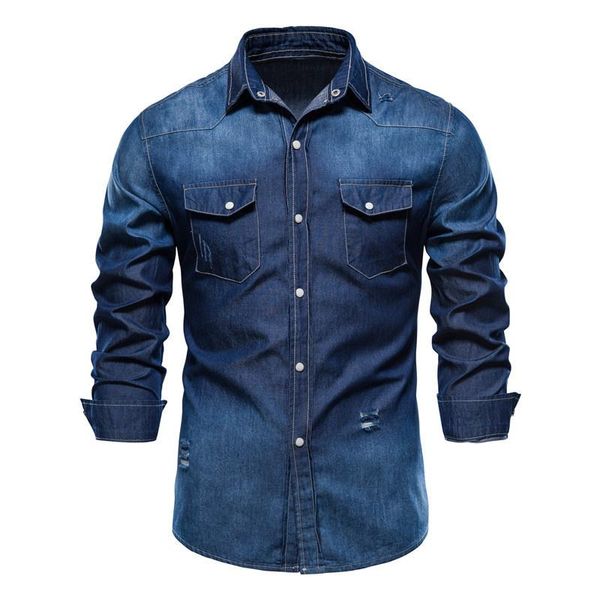 men's casual shirts designer men long sleeve gradient denim shirt mens dress male jean soft 100% cotton 2021, White;black
men's casual shirts designer men long sleeve gradient denim shirt mens dress male jean soft 100% cotton 2021, White;black