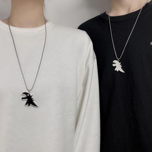 pendant necklaces cute dinosaur couple necklace lovers paired pendants friends stainless steel neck chain kpop punk collar for men women jew, Silver
pendant necklaces cute dinosaur couple necklace lovers paired pendants friends stainless steel neck chain kpop punk collar for men women jew, Silver