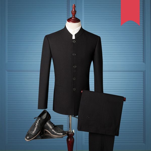 2021 new single suits chinese groom tuxedos tunic mandarin collar ternos slim /slimming men coat pant 986 a4z5, White;black
2021 new single suits chinese groom tuxedos tunic mandarin collar ternos slim /slimming men coat pant 986 a4z5, White;black