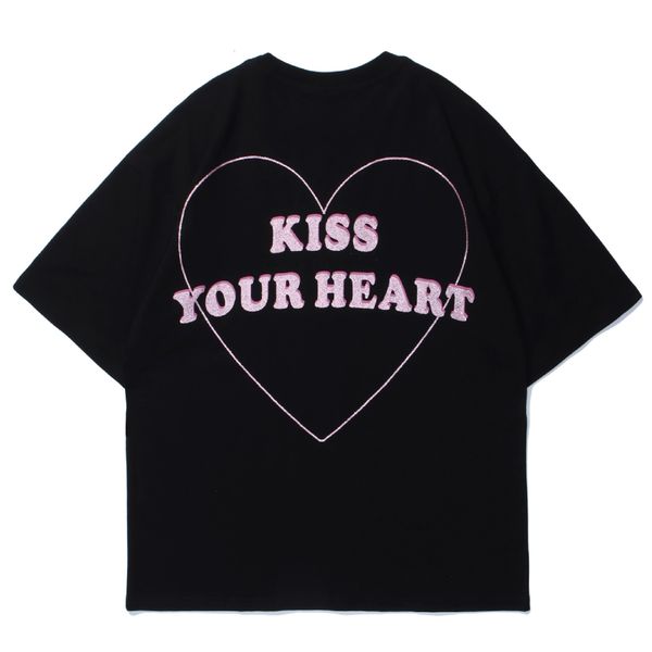 hip hop new t shirt women streetwear cow pattern heart print harajuku short sleeve shirts 2021 summer loose cotton tees men 5y6z, White;black
hip hop new t shirt women streetwear cow pattern heart print harajuku short sleeve shirts 2021 summer loose cotton tees men 5y6z, White;black