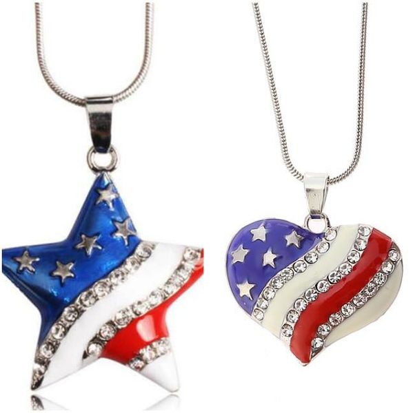 pendant necklaces usa american national flag necklace for women festival celebration heart star shape rhnestone kids like, Silver
pendant necklaces usa american national flag necklace for women festival celebration heart star shape rhnestone kids like, Silver