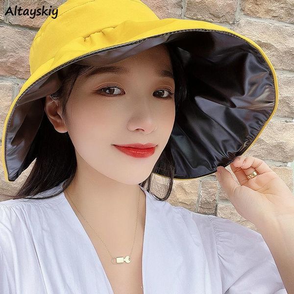 wide brim hats women sun solid uv resistant sunproof empty caps elegant fashion female retro sweet casual pleated adjustable foldable, Blue;gray
wide brim hats women sun solid uv resistant sunproof empty caps elegant fashion female retro sweet casual pleated adjustable foldable, Blue;gray
