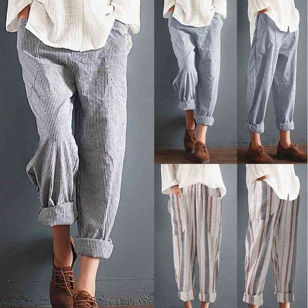 plus size 5xl cotton linen pants women summer loose harem high waist pocket stripped casual pantalon sweatpants trousers 210603, Black;white
plus size 5xl cotton linen pants women summer loose harem high waist pocket stripped casual pantalon sweatpants trousers 210603, Black;white