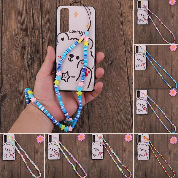 beaded, strands san sango korean version colorful five-pointed star beaded chain girl mobile phone anti-lost resin cord lanyard for women, Black
beaded, strands san sango korean version colorful five-pointed star beaded chain girl mobile phone anti-lost resin cord lanyard for women, Black