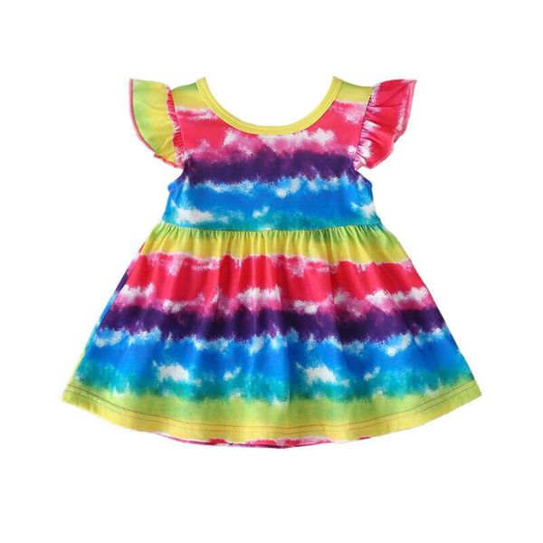 girl's dresses summer rainbow short sleeve round neck princess party tutu clothing clothes toddler infant baby girl dress, Red;yellow
girl's dresses summer rainbow short sleeve round neck princess party tutu clothing clothes toddler infant baby girl dress, Red;yellow