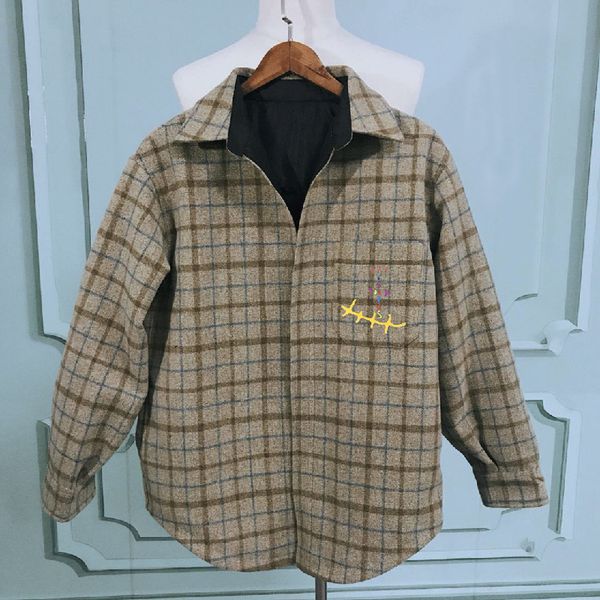 sponge print travis scott cactus jack flannel hoodie of women men's wool shirt plaid jacket sweater mg1l, Black
sponge print travis scott cactus jack flannel hoodie of women men's wool shirt plaid jacket sweater mg1l, Black