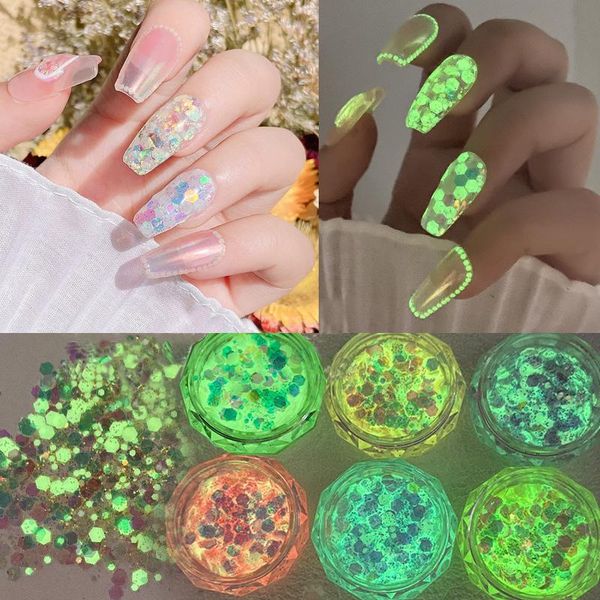 nail glitter 1 box luminous neon hexagon fluorescent flake glow in the dark sequin nails art decorations manicure accessories, Silver;gold
nail glitter 1 box luminous neon hexagon fluorescent flake glow in the dark sequin nails art decorations manicure accessories, Silver;gold