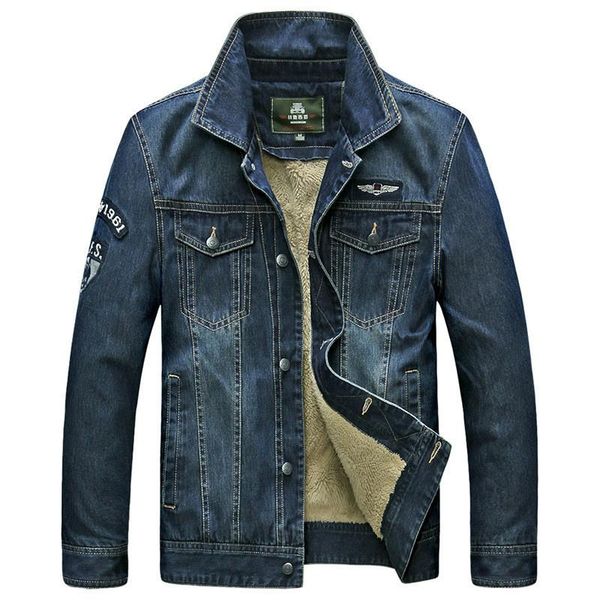 men's jackets winter thick vintage denim jacket men outwear warm wool liner mens cowboy coats streetwear windbreaker male size m-3xl, Black;brown
men's jackets winter thick vintage denim jacket men outwear warm wool liner mens cowboy coats streetwear windbreaker male size m-3xl, Black;brown