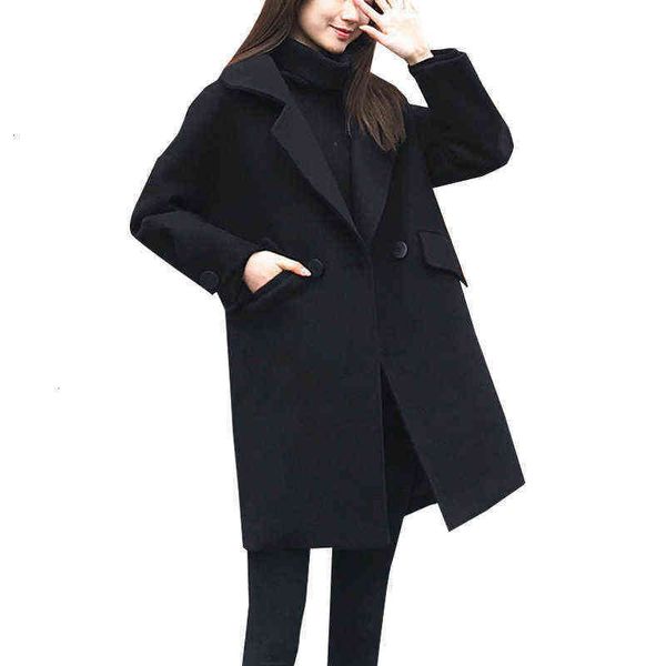 dragon and phoenix tweed korean coat women's middle long autumn winter small man woolen loose thin, Black
dragon and phoenix tweed korean coat women's middle long autumn winter small man woolen loose thin, Black